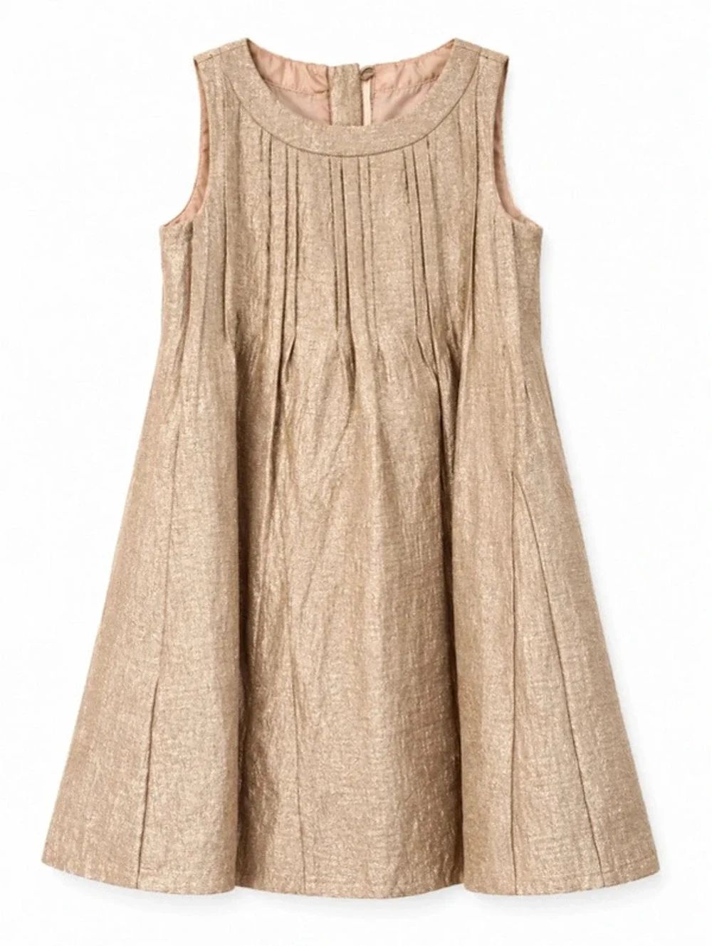 Baby Gap Girl’s Size 5 Gold Sleeveless Party Dress